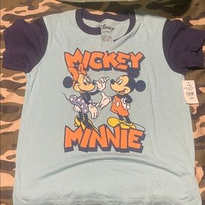 Disney Kids Mickey & Minnie Light Blue T-Shirt